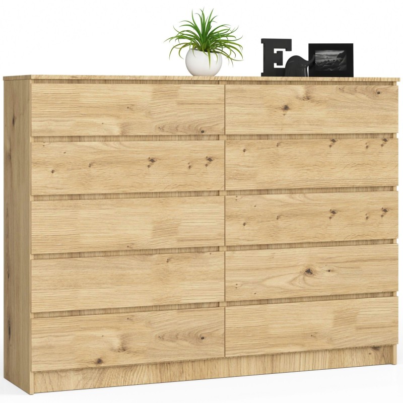 KOMODA K160 10SZ CLP DĄB ARTISAN KOMODA K160 10SZ CLP DĄB ARTISAN