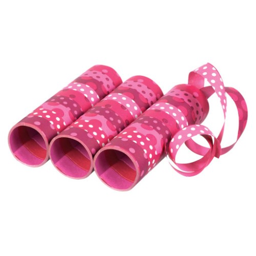 Colour Pink Streamer Pack of 3