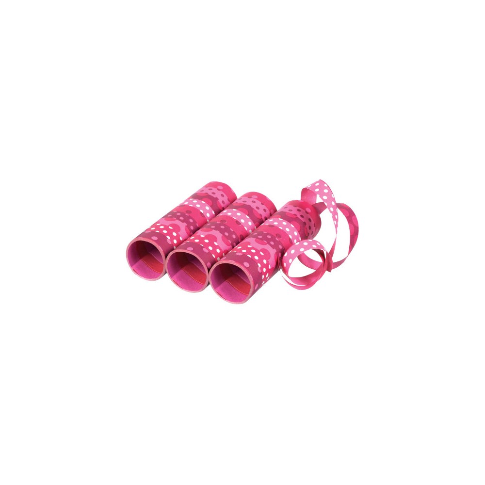 Colour Pink Streamer Pack of 3