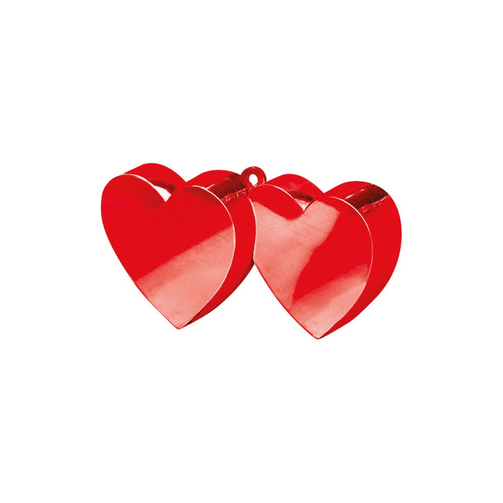 Wedding Red, Double Heart Balloon, Weight