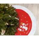 Christmas Red Red wooden skirt, mat 80 cm