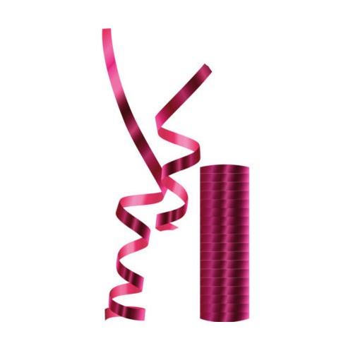 Colour Metallic Fuchsia Streamer