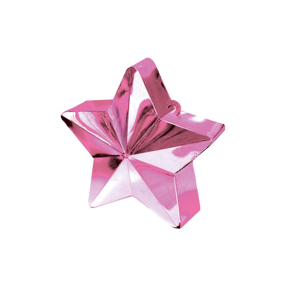Colour Pink Pink star-shaped balloon, balloon weight