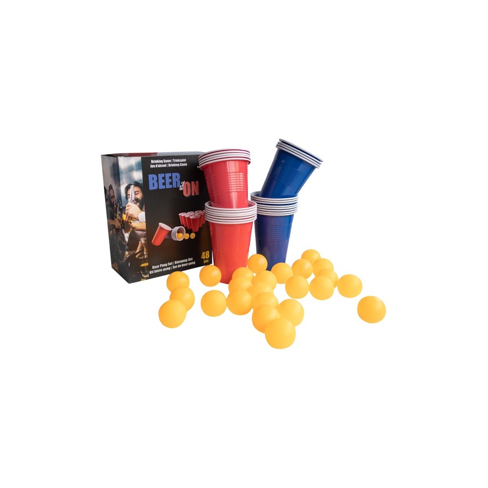 Party Beer Pong, 48-piece Drinking Game