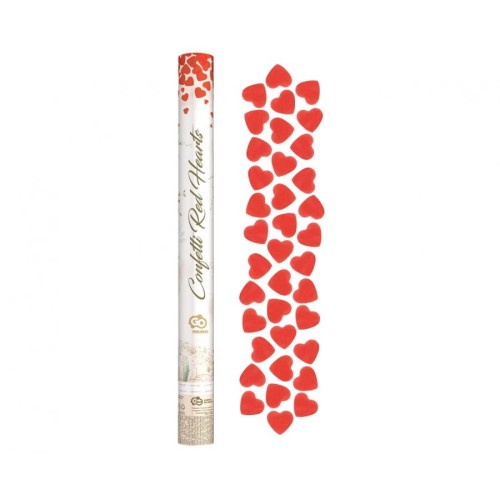 Love Red Hearts confetti launcher 60 cm