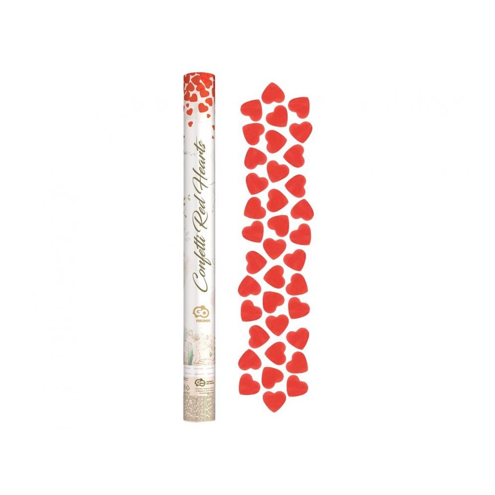 Love Red Hearts confetti launcher 60 cm