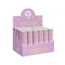 Happy Birthday Gold-Lilac-White Confetti Shooter 15 cm