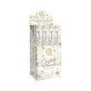 Wedding Gold White Hearts, Heart Confetti Shooter 40 cm