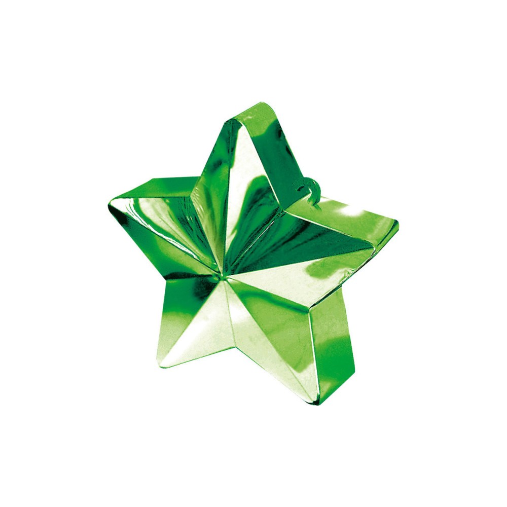Colour Green Green star-shaped balloon weight