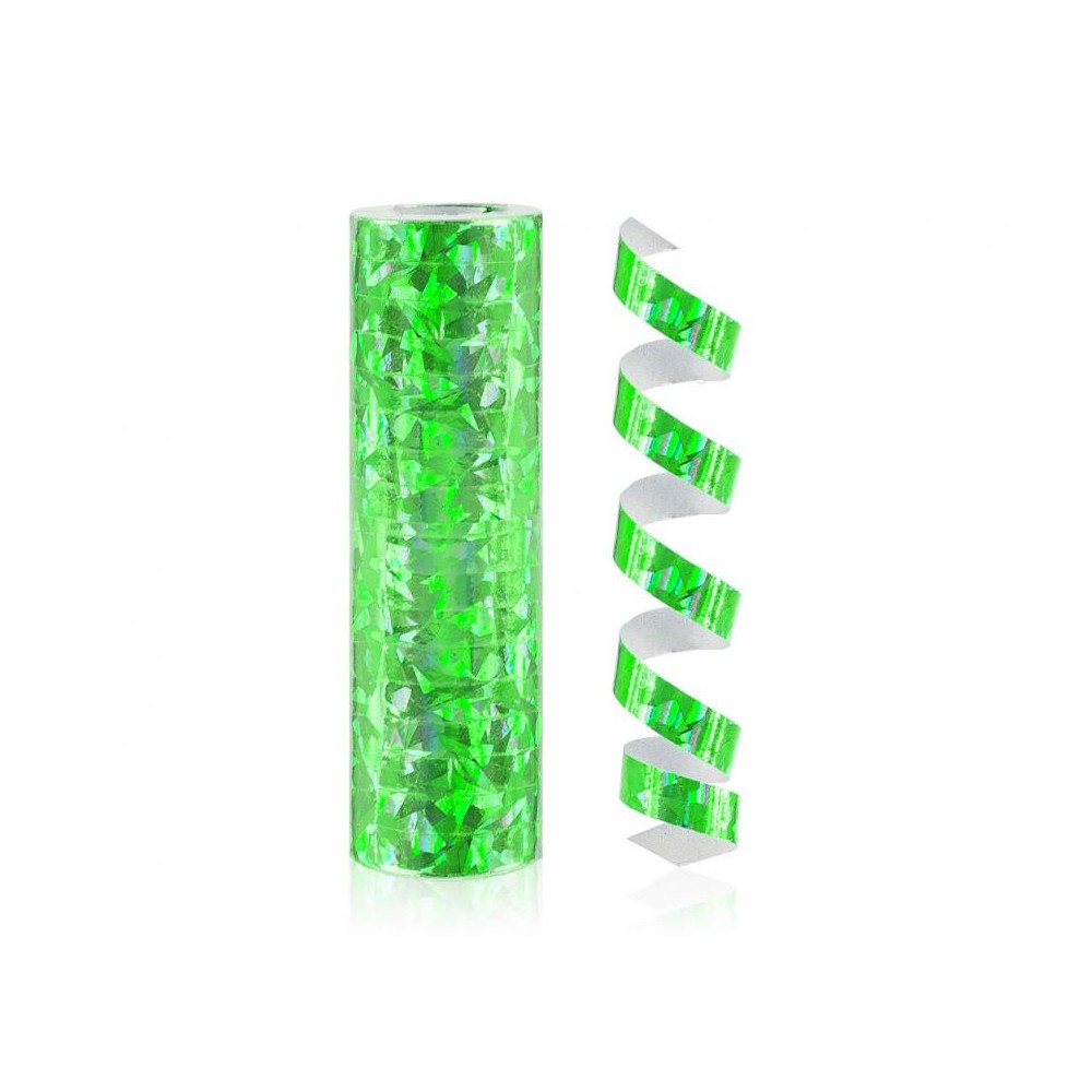 Colour Holographic Green Green streamers 4 m