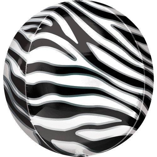 Animals Zebra Patterned Foil Balloon 40 cm