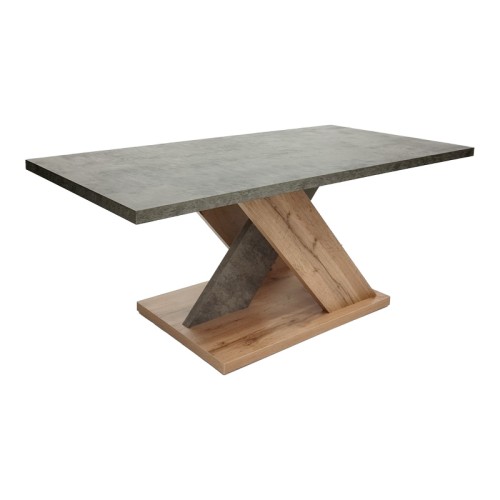 Coffee table Solange pakoworld sonoma-grey color 110x55x47.5cm