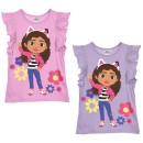 Gabby's Dollhouse Flowers children's short sleeve top, 3-8 years