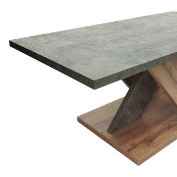Coffee table Solange pakoworld sonoma-grey color 110x55x47.5cm