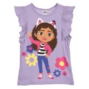 Gabby's Dollhouse Flowers children's short shirt, top 8 years