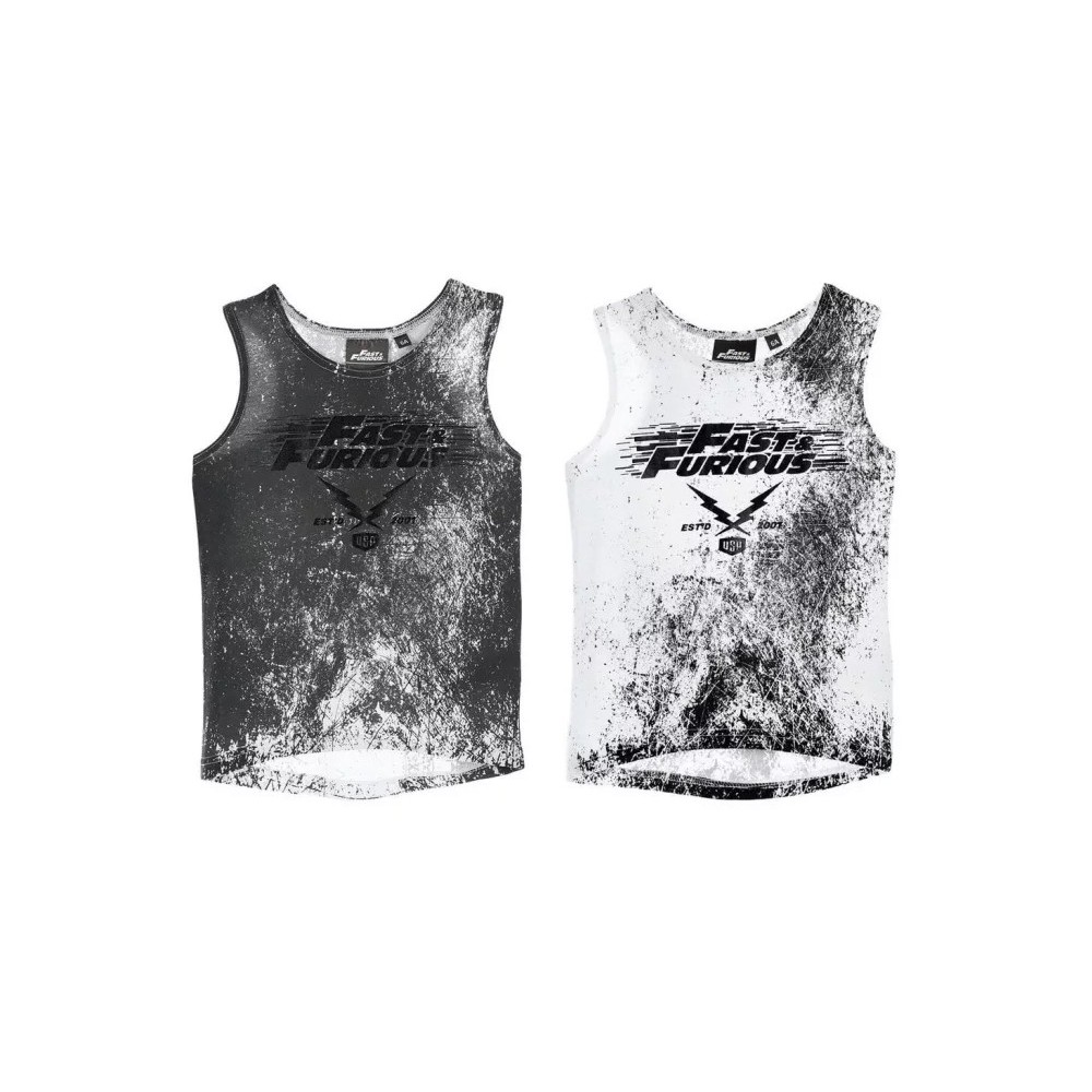 Fast and Furious Grey children's sleeveless shirt 6-12 years