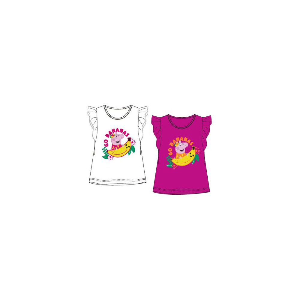 Peppa Pig Bananas children's short shirt, top 3-6 years