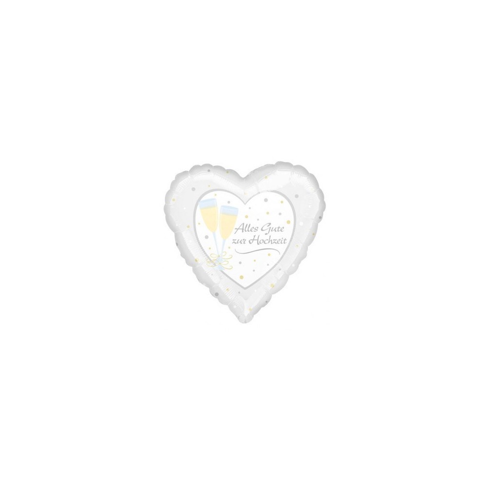 Wedding Alles Gute zur Hochzeit foil balloon 43 cm