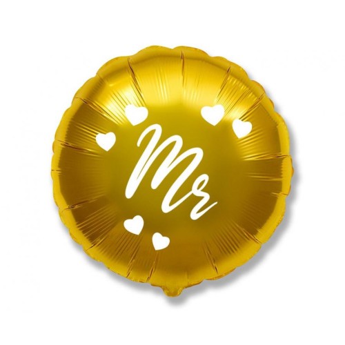 Wedding Gold, Gold Mr foil balloon 46 cm (WP)