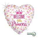 First Birthday Glitter Princess Baby Girl foil balloon 46 cm