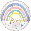 Baby Pastel Rainbow Foil Balloon 43 cm