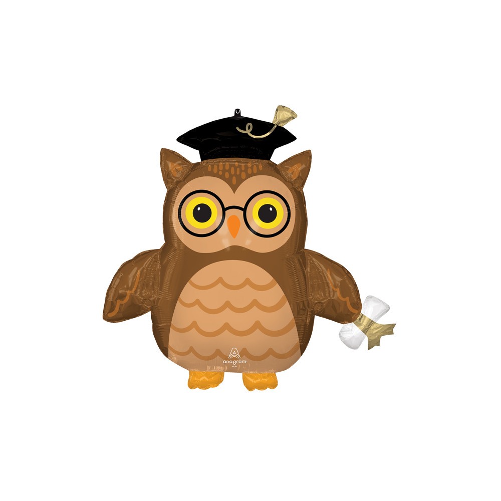 Graduation Wise Owl foil balloon 76 cm