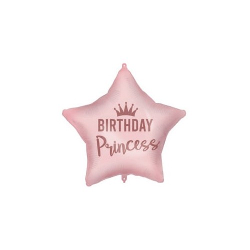 Happy Birthday Birthday Princess Pink Foil Balloon 46 cm
