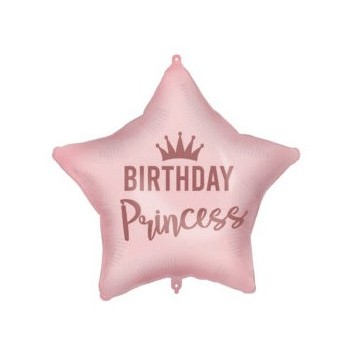 Happy Birthday Birthday Princess Pink Foil Balloon 46 cm