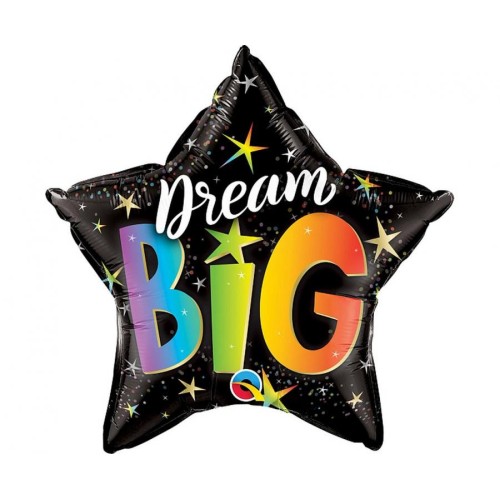 Star Dream Big Rainbow, foil balloon 46 cm