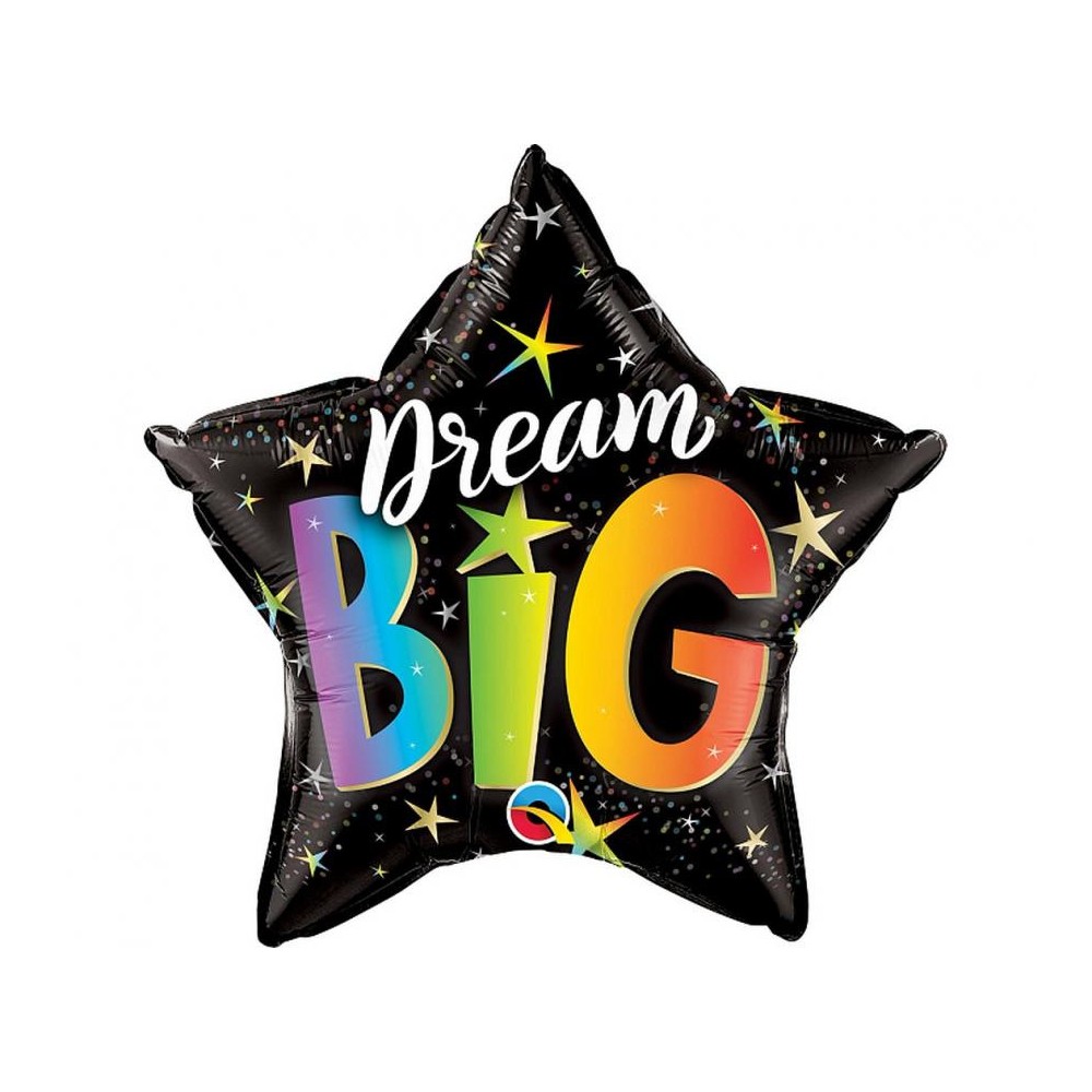 Star Dream Big Rainbow, foil balloon 46 cm