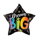 Star Dream Big Rainbow, foil balloon 46 cm