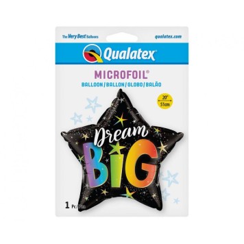Star Dream Big Rainbow, foil balloon 46 cm