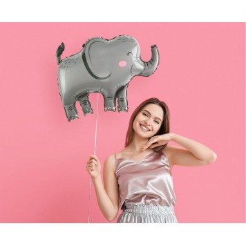 Elephant Grey foil balloon 68 cm