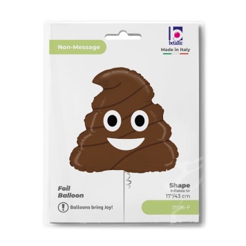Emoji  Poo foil balloon 43 cm
