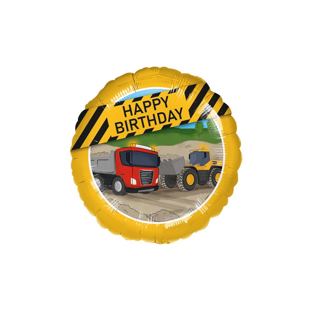 Construction Construction foil balloon 43 cm