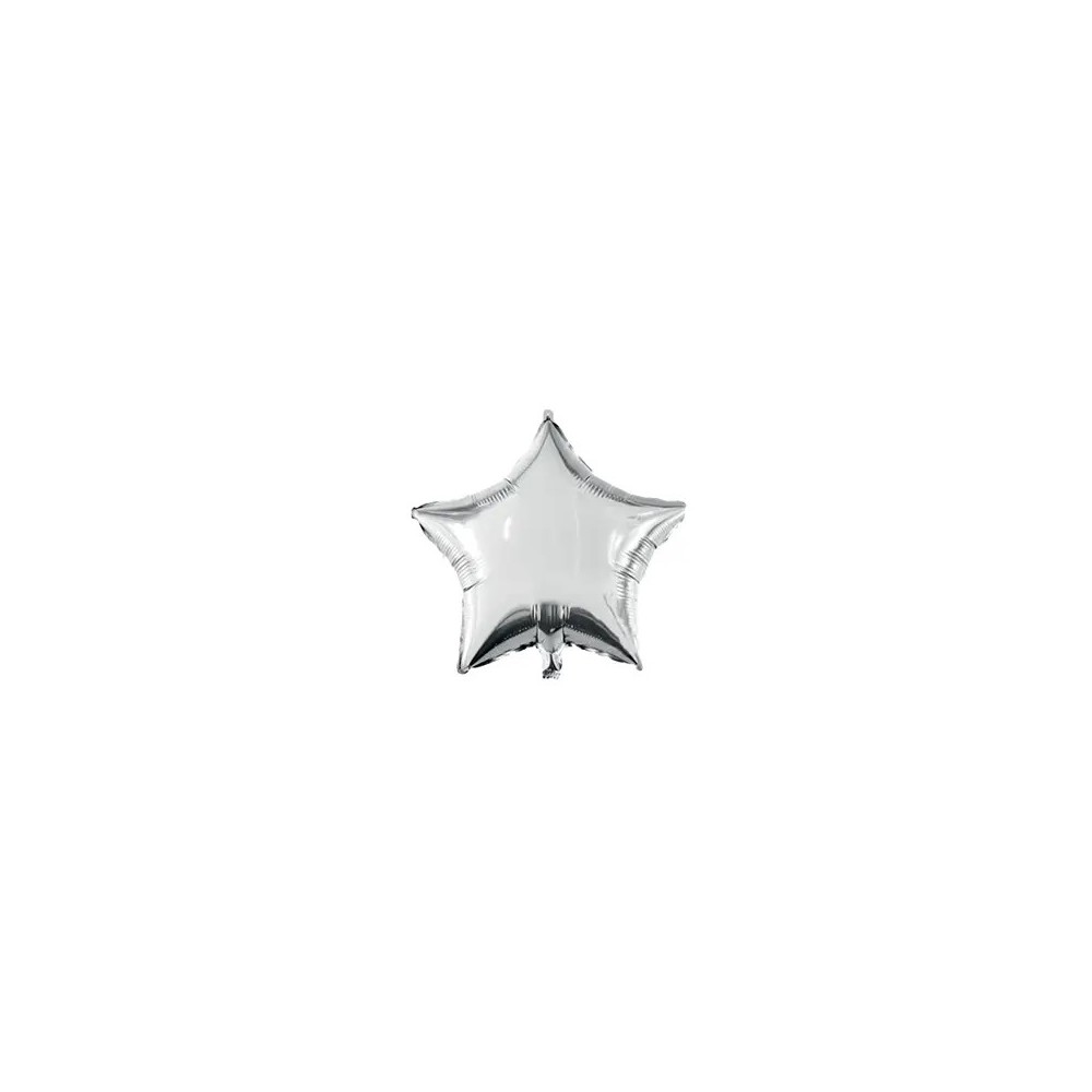 Star Silver Star, Silver foil balloon 46 cm