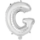 Number Silver, Silver G Letter Foil Balloon 45 cm