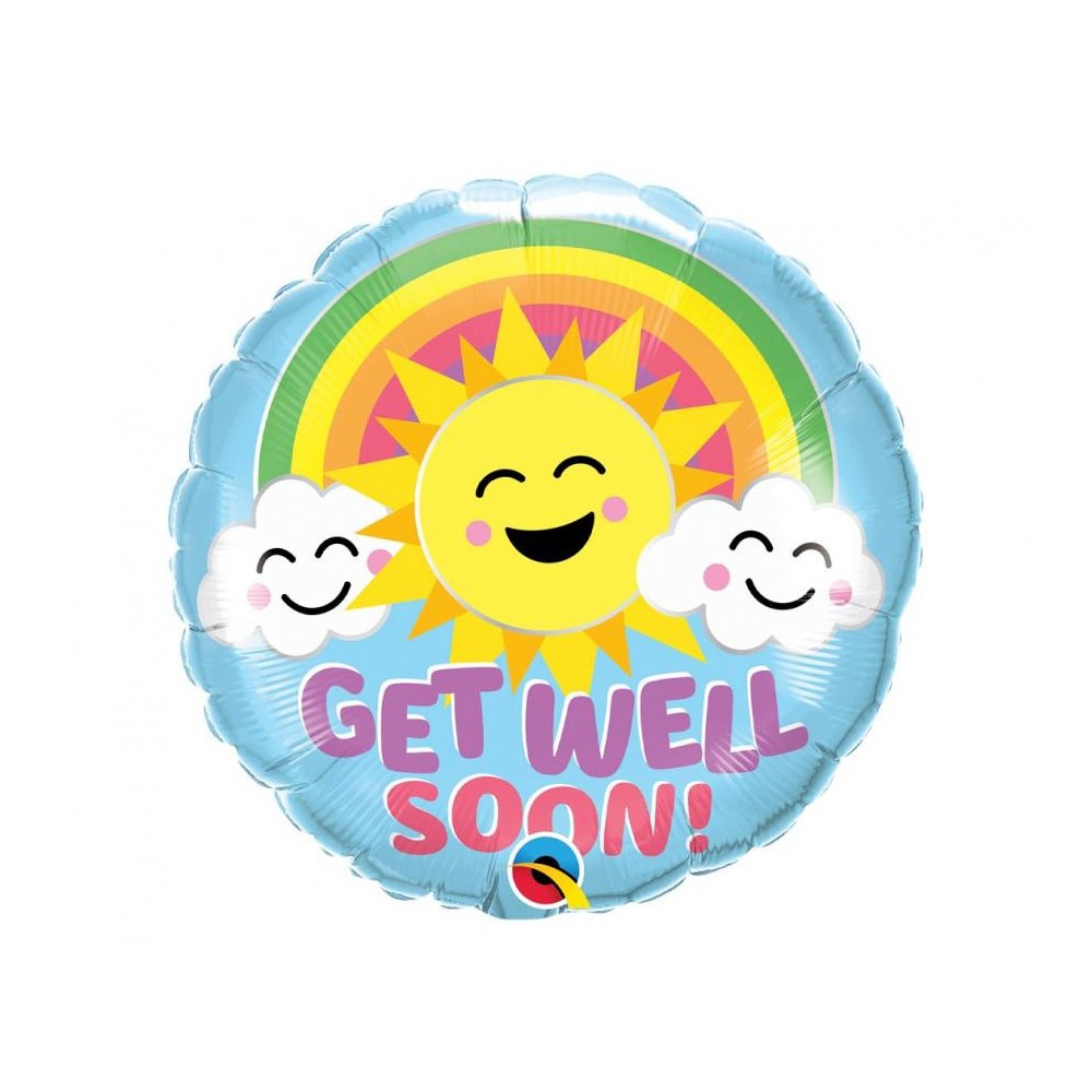 Sun  Get Well Soon Sunny Foil Balloon 46 cm