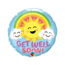 Sun  Get Well Soon Sunny Foil Balloon 46 cm