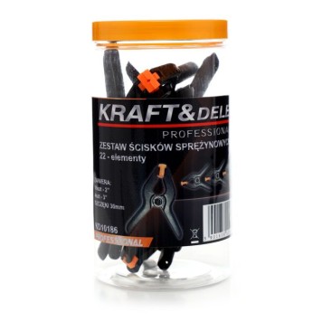 Zestaw ścisków sprężynowych 2/3' KD10186