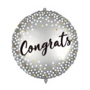 Congrats Gongrats Metallic Spots foil balloon 46 cm