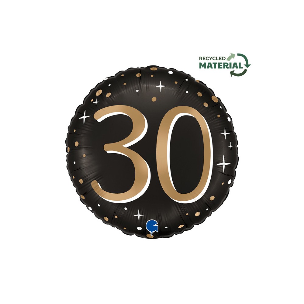 Happy Birthday Sparkling Happy Birthday 30 foil balloon 46 cm