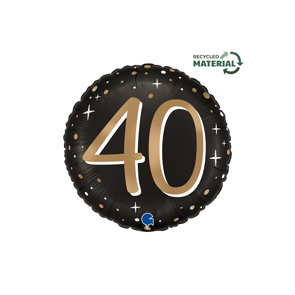 Happy Birthday Sparkling Happy Birthday 40 foil balloon 46 cm