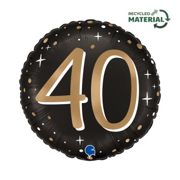 Happy Birthday Sparkling Happy Birthday 40 foil balloon 46 cm