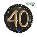 Happy Birthday Sparkling Happy Birthday 40 foil balloon 46 cm