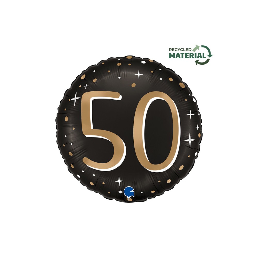 Happy Birthday Sparkling Happy Birthday 50 foil balloon 46 cm