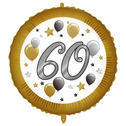 Happy Birthday Milestone Happy Birthday 60 foil balloon 46 cm