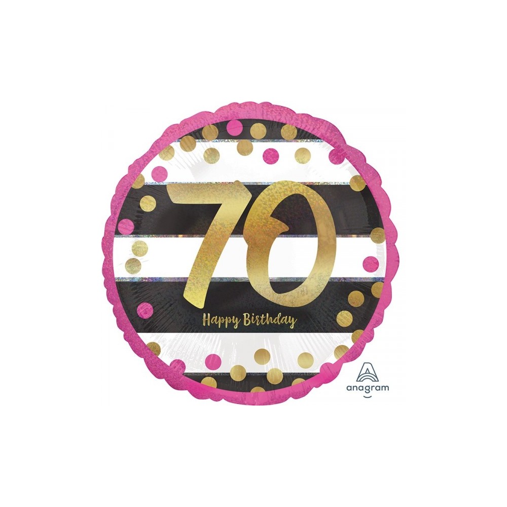 Happy Birthday 70 Milestone fólia lufi 43 cm