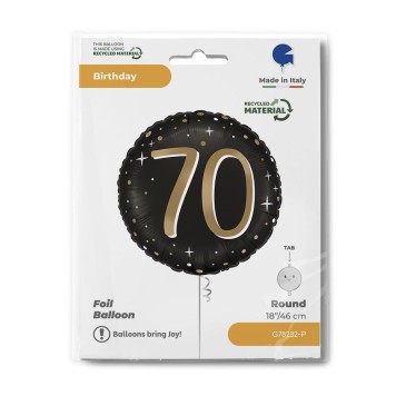 Happy Birthday Sparkling Happy Birthday 70 foil balloon 46 cm