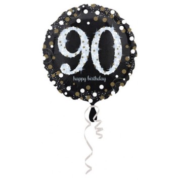 Happy Birthday Happy Birthday 90 Gold foil balloon 45 cm